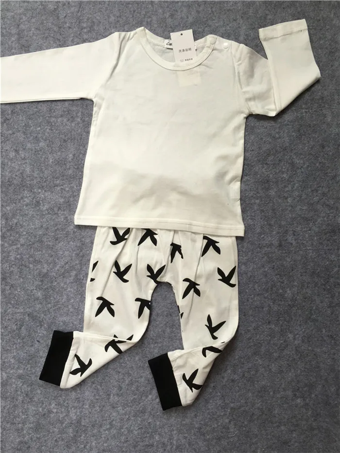 2017 new Arrivals 2pcs suit baby boy clothes T shirt + pants infant girl clothing set newborn | Детская одежда и обувь
