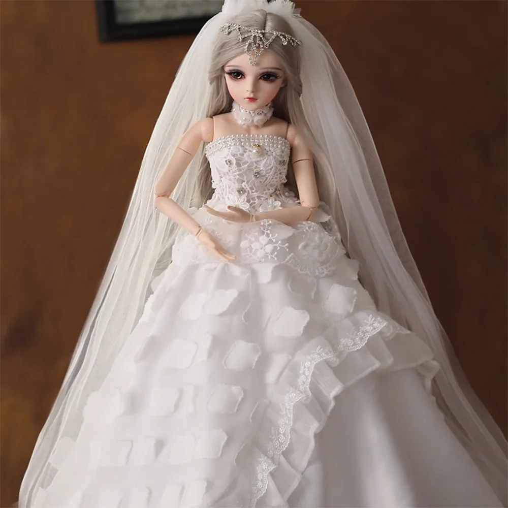 Детские куклы BJD одежда с париками обувь для макияжа силикон 1/3 100% ручная работа