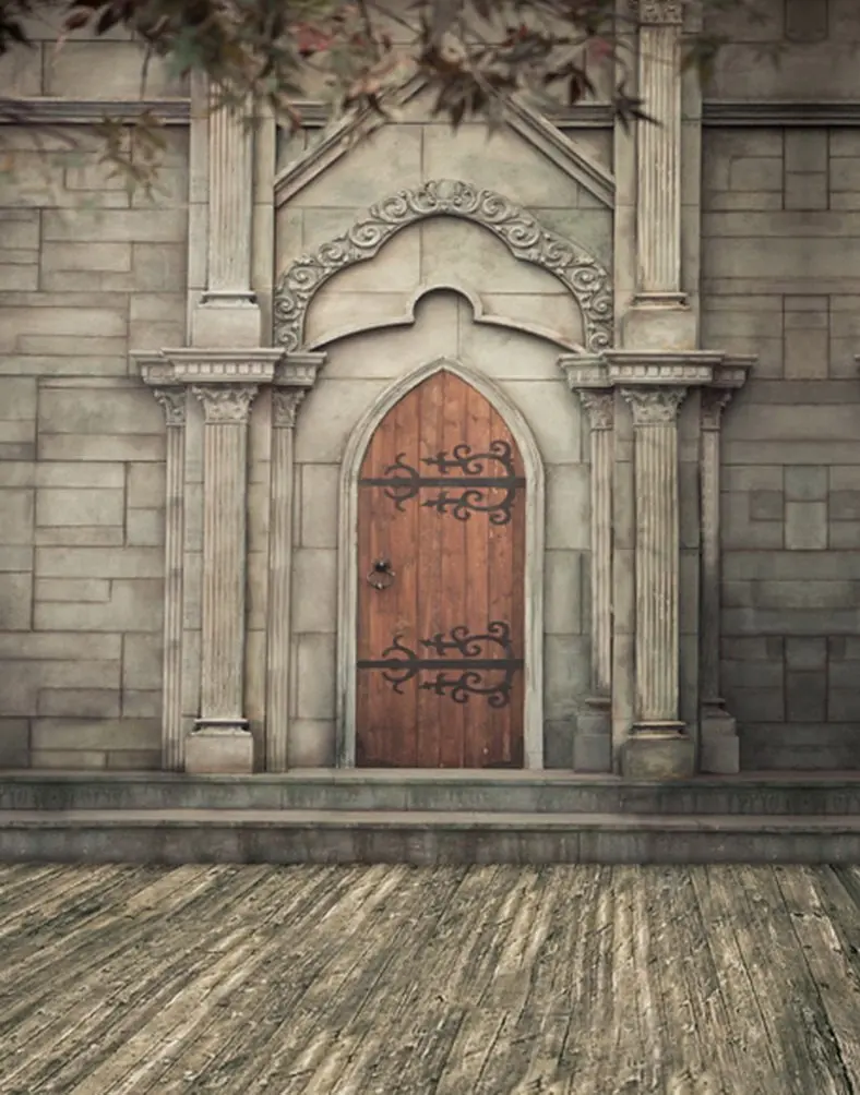 5X7 футов деревянный пол винтажный замок фон для фотосъемки реквизит фотостудии