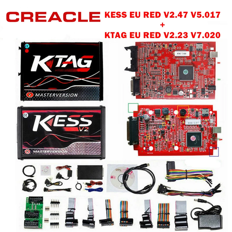 KESS V2 V5.017 Red PCB No Token Limited С ECM Titanium ECU Инструмент для программирования