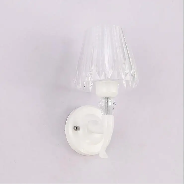 Warm and simple acrylic wall lamp bedside bedroom cute white led lighting fixture lamps | Лампы и освещение