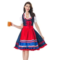 women oktoberfest costume octoberfest bavarian dirndl maid peasant skirt dress party female oktoberfest dress