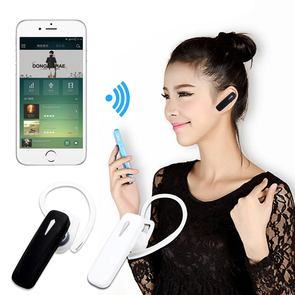 Беспроводной Bluetooth бизнес наушники Hands Free микрофон Универсальные для Xiaomi samsung iPhone