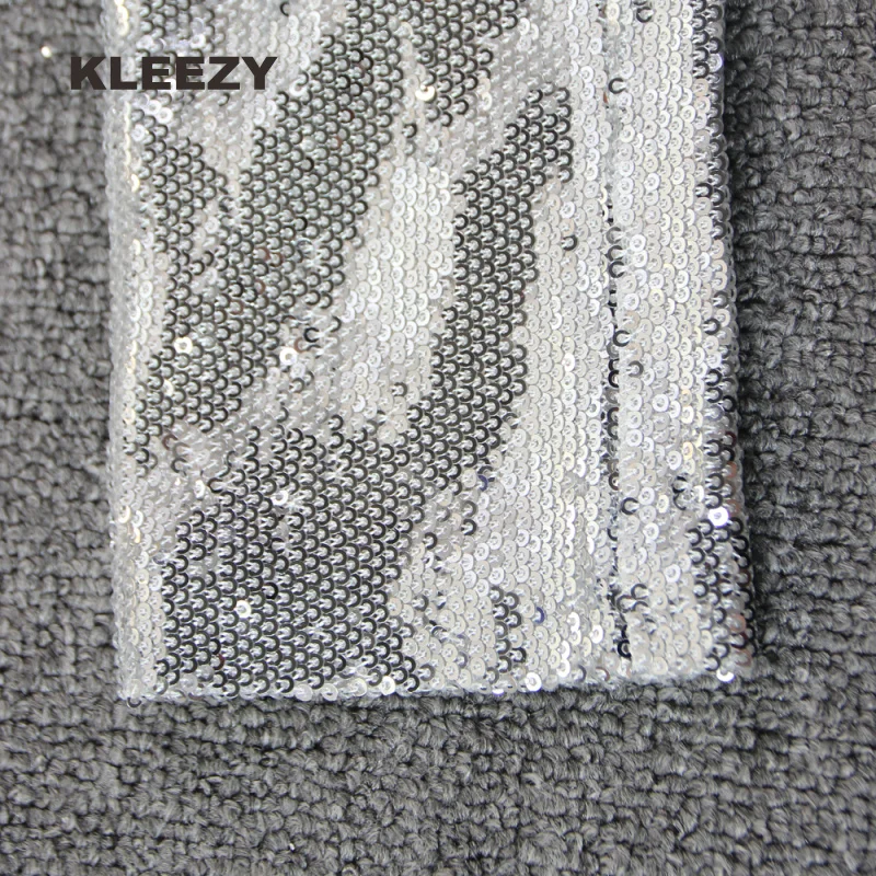 KLEEZY/вечерние платья знаменитостей из двух частей расшитые блестками Изумрудное