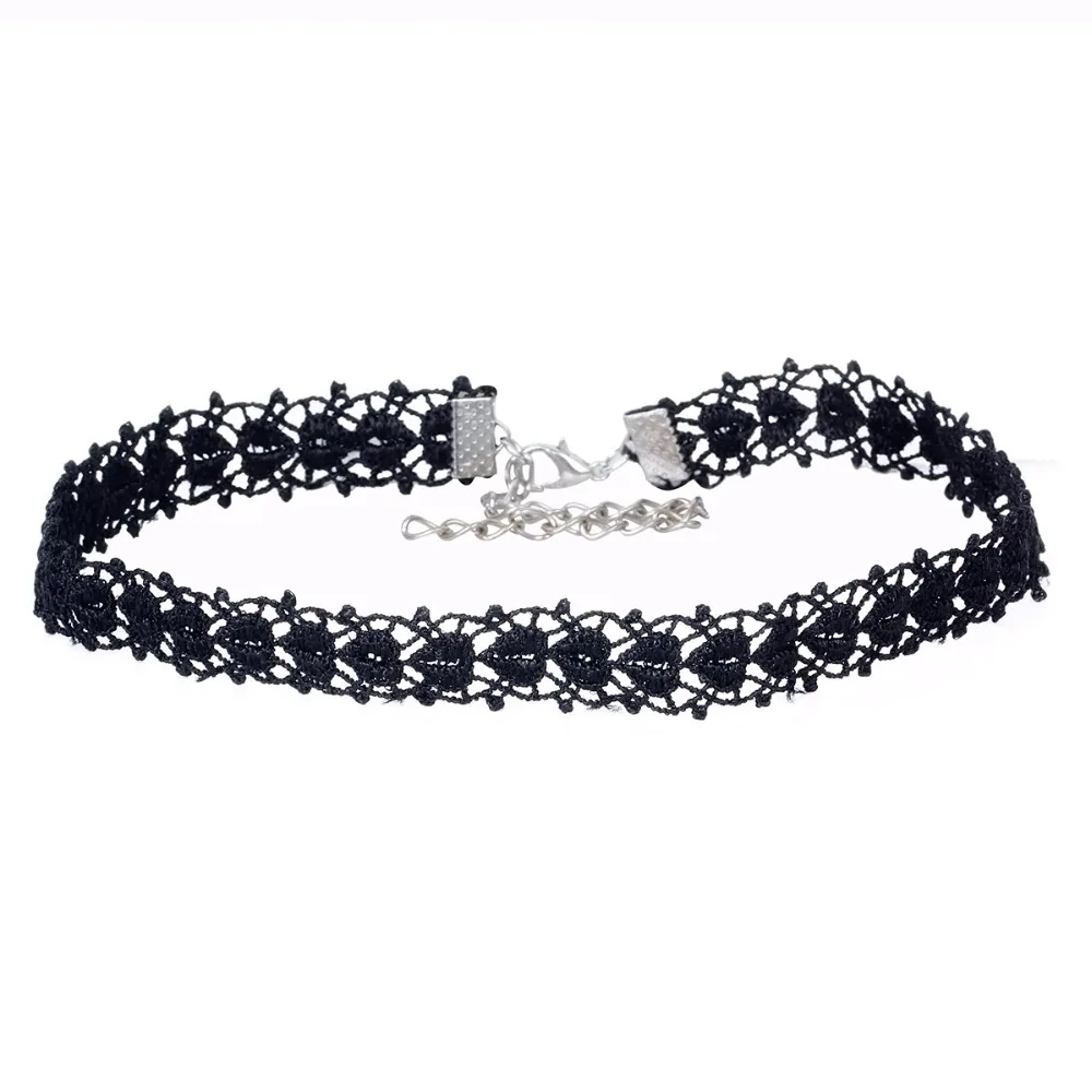 Новое поступление модные стильные женские Чокеры многоцветные кружевные Чокер