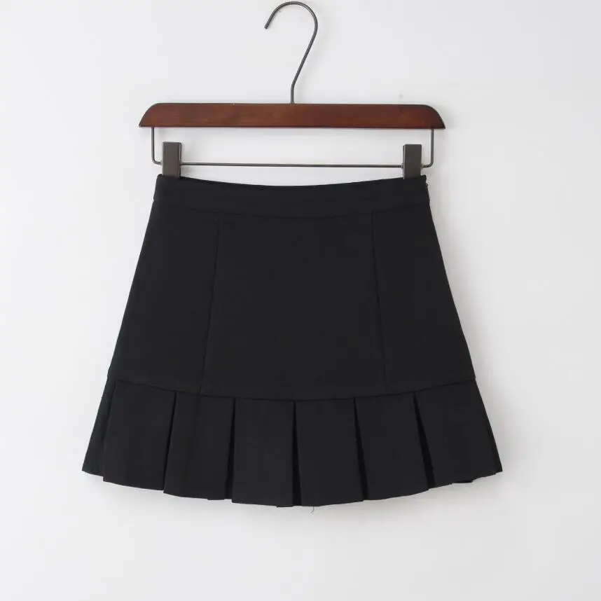 

Korean of the new high waist short skirt college wind a word skirt