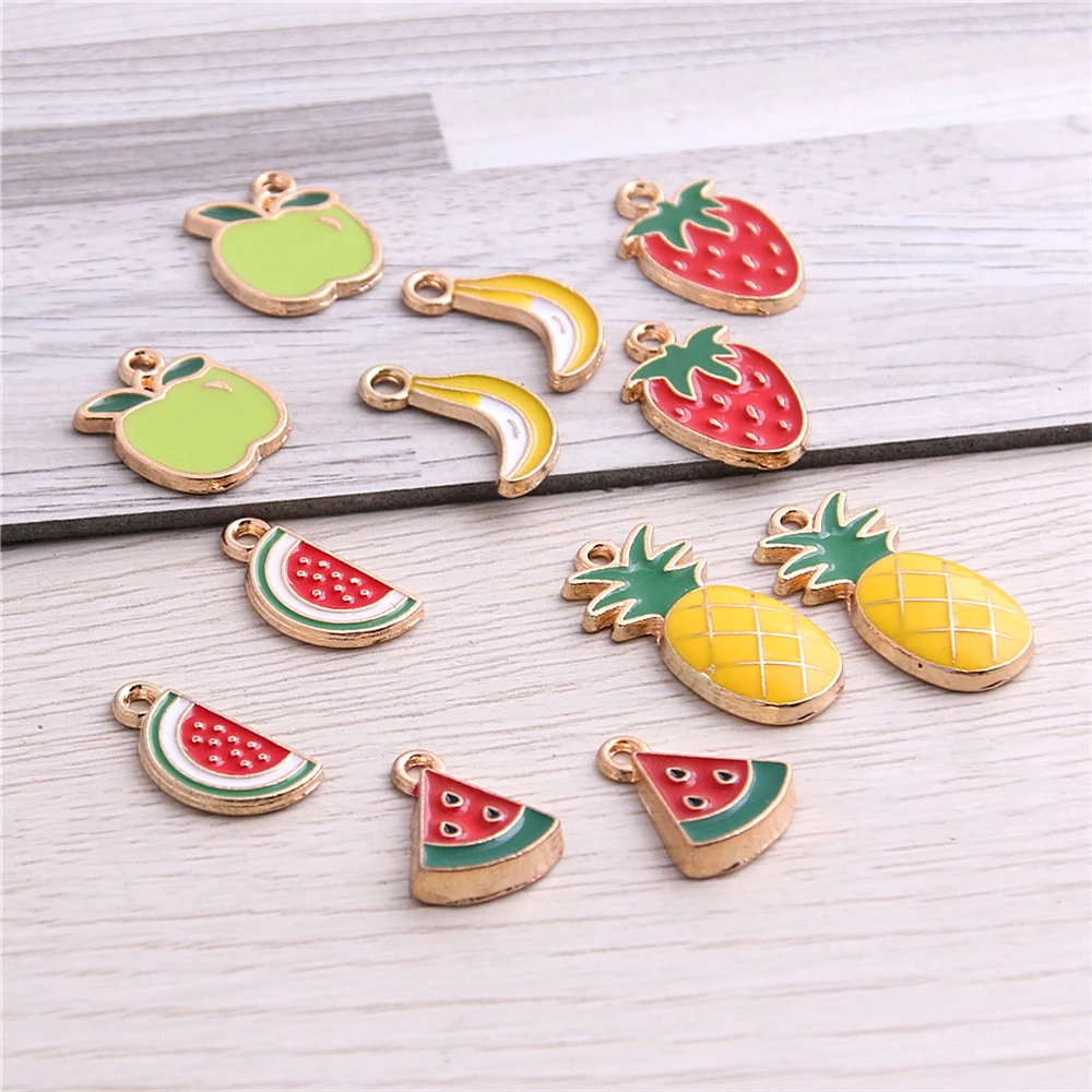 Сладкий колокольчик 20 шт. подвеска в виде фруктов искусственный сплав для