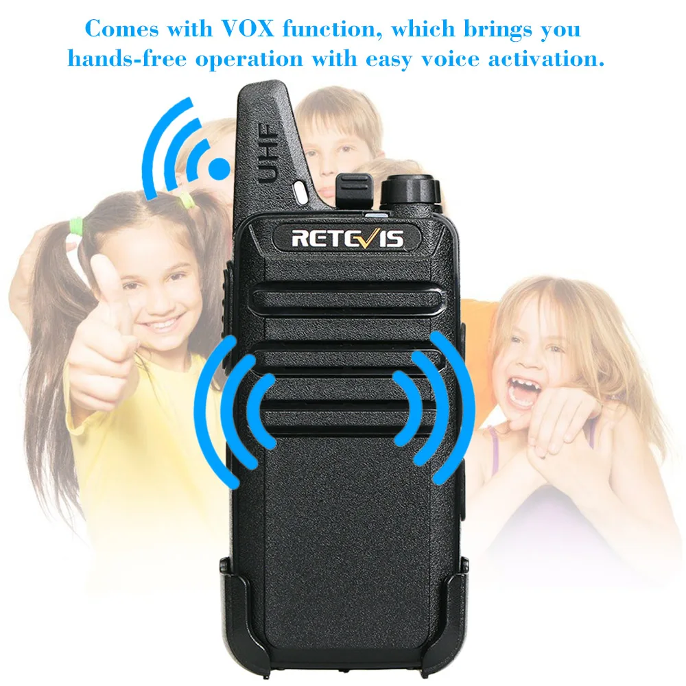 2 шт Retevis RT22 портативная рация UHF 400-480MHz 2W 16 каналов VOX PTT двусторонний набор радио