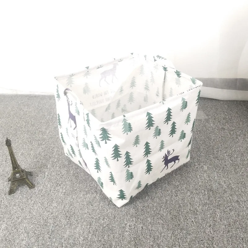 33x33 Forest Складная корзина для белья, корзина для хранения одежды, бочки для хранения детских игрушек, контейнер для мелочей, органайзер для одежды, сумки - Цвет: 33x33 Forest