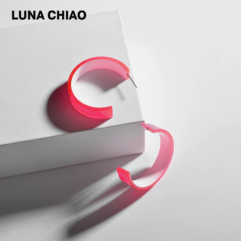 LUNA CHIAO 2020 Весна Лето Новое поступление серьги-кольца карамельных цветов
