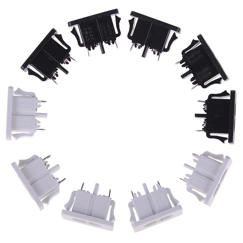 5 шт./лот AC250V 2.5A Iec320 C8 Штекерный 2 контактный входной разъем питания|Соединители| |