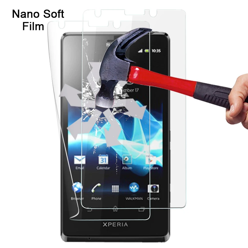 Лучшее качество анти-осколочная Защитная пленка для экрана Sony Xperia T LT30P 4 6