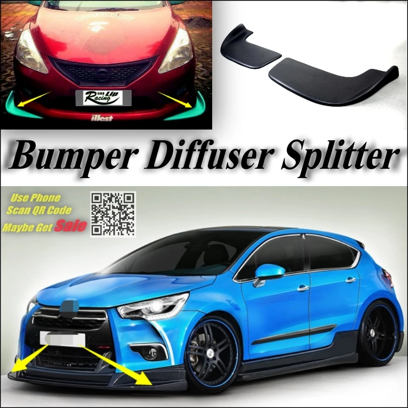 Автомобильный Разветвитель диффузор оперение бампера для губ для Citroen DS4 DS 4 настройки средства ухода за кожей комплект/дефлектор автомобильный плавник заслонки ремонт тела уменьшить