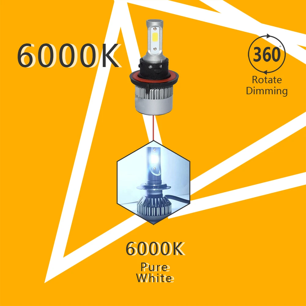 Sandon светодиодный Светодиодный лампы 9005 один луч все-в-одном Conversion Kit 8000LM 6000 К