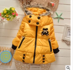Хлопковые куртки пуховики для девочек/пальто детская верхняя одежда пальто