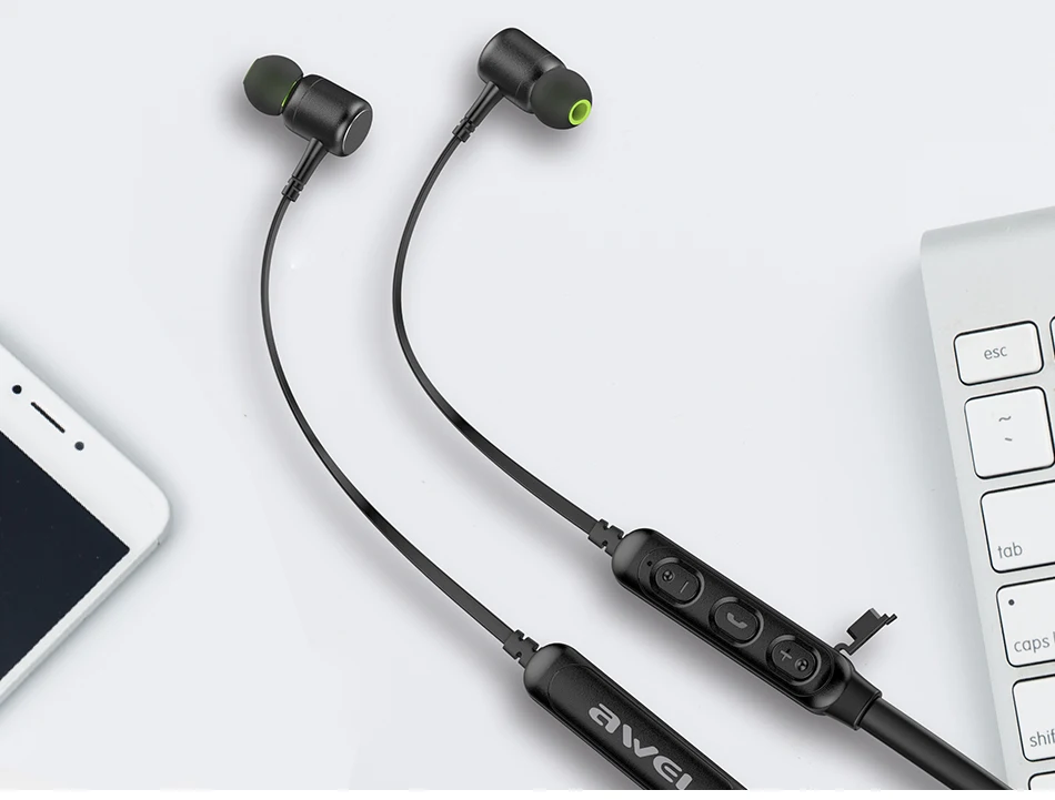 AWEI G30BL шейные Bluetooth наушники магнитные Bluetooth наушники спортивные с микрофоном стерео Беспроводная гарнитура для телефона наушники