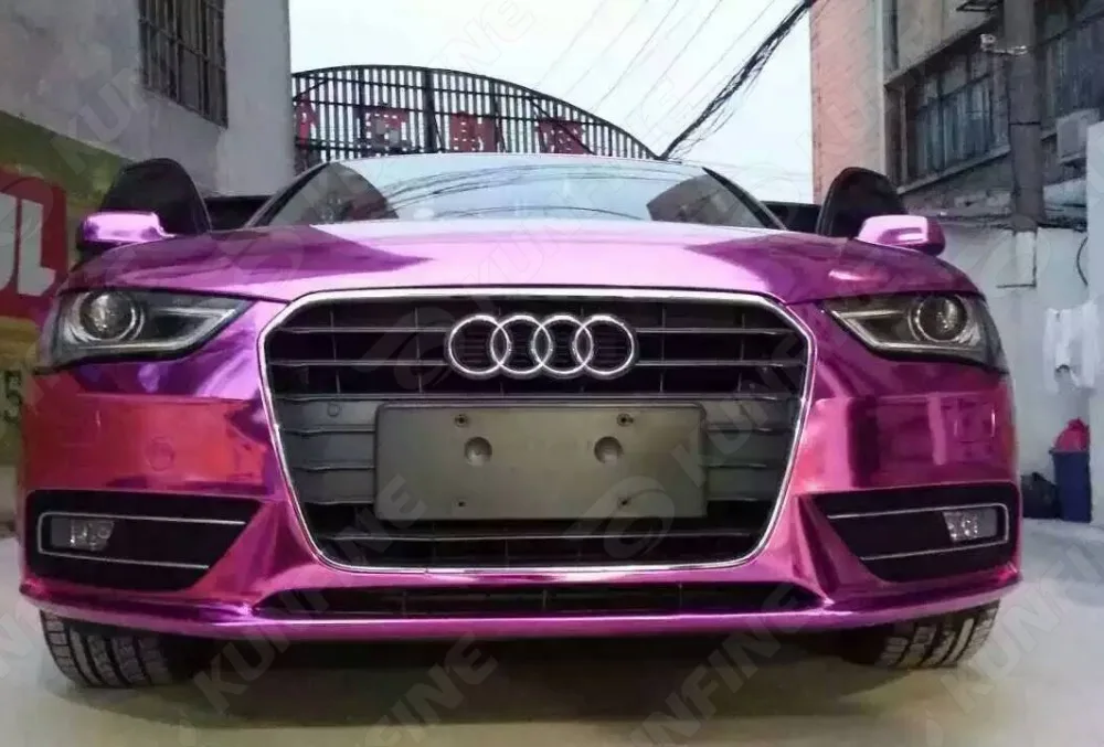 Наклейка для автомобильного стайлинга хром фиолетовая Автомобильная виниловая