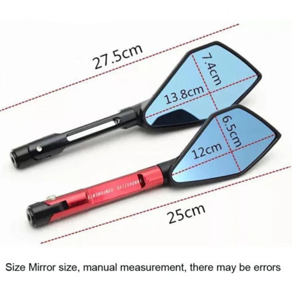 Зеркало заднего вида из алюминия с ЧПУ для мотоцикла боковое зеркало аксессуары