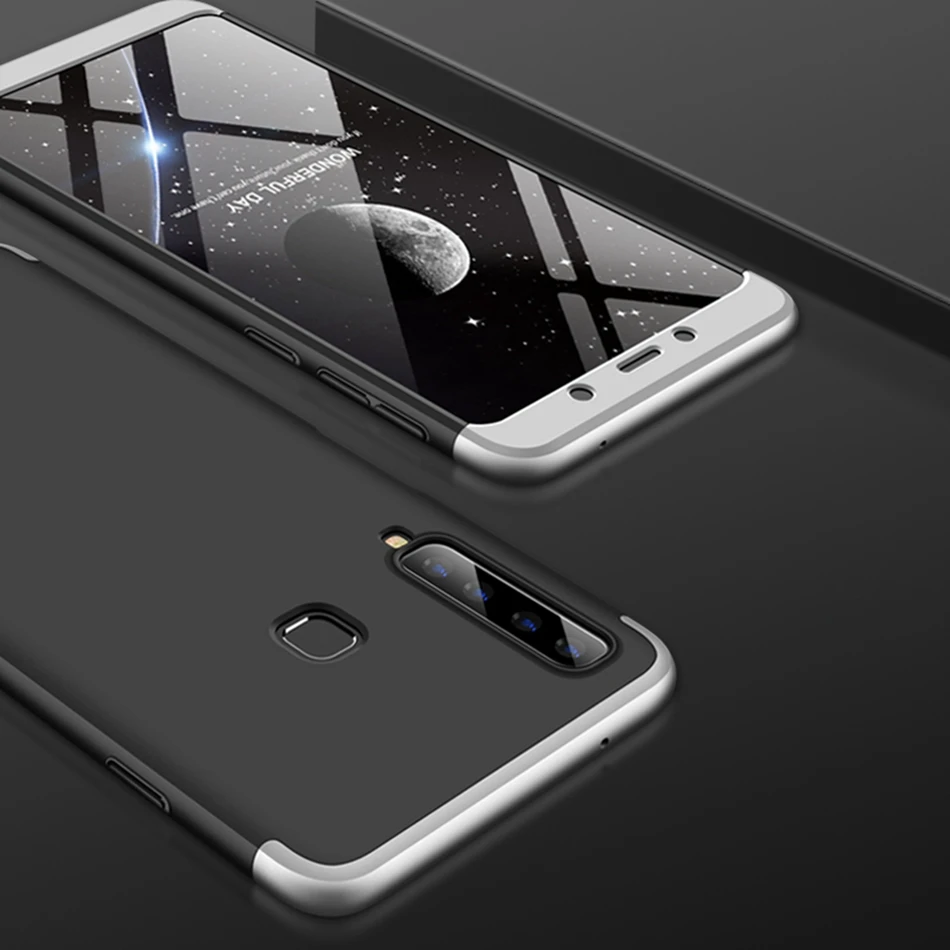 1000 шт 360 градусов полное покрытие для samsung Galaxy A9 Star Lite A8 плюс A6 J4 J6 J2 Pro J3 J5 J7 J8 Жесткий ПК 3 в 1 чехол для телефона