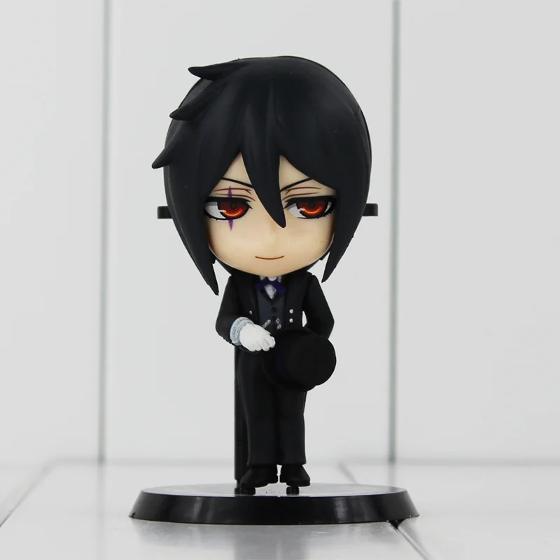 2 шт./лот Аниме Черный дворецкий Ciel Sebastian Q версия ПВХ Фигурки Коллекционная модель