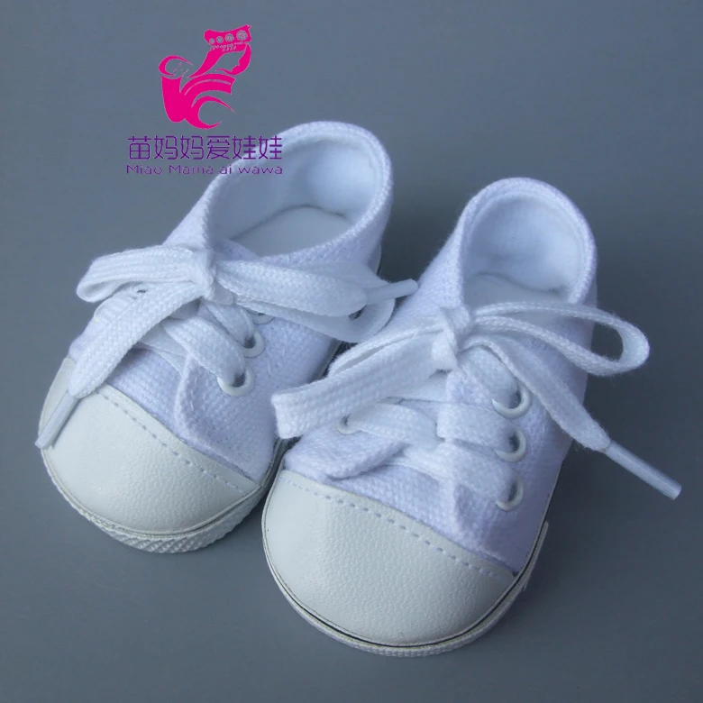 Кукольная обувь 7 см белого и черного цвета кукольные кроссовки 18 дюймовая