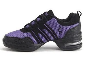 760 blk purple Новинка, танцевальная обувь для девочек, спортивная мягкая подошва, дышащая женская обувь для тренировок, Современная обувь для джазовых танцев, кроссовки, бесплатный подарок - Цвет: 760 blk purple