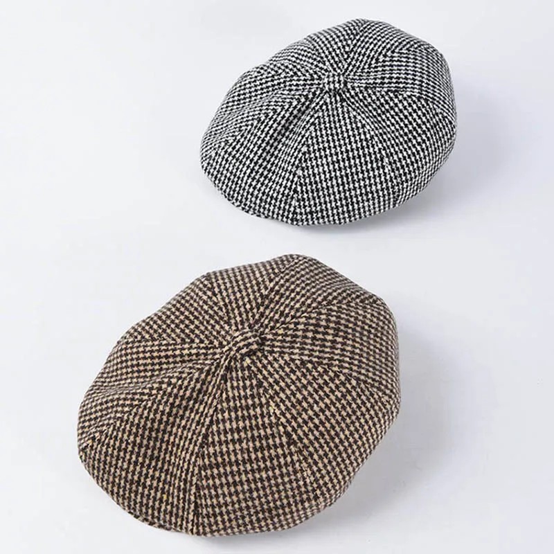 Кепка Fibonacci в клетку гусиные лапки для мужчин нейлоновая бейсболка плоский верх