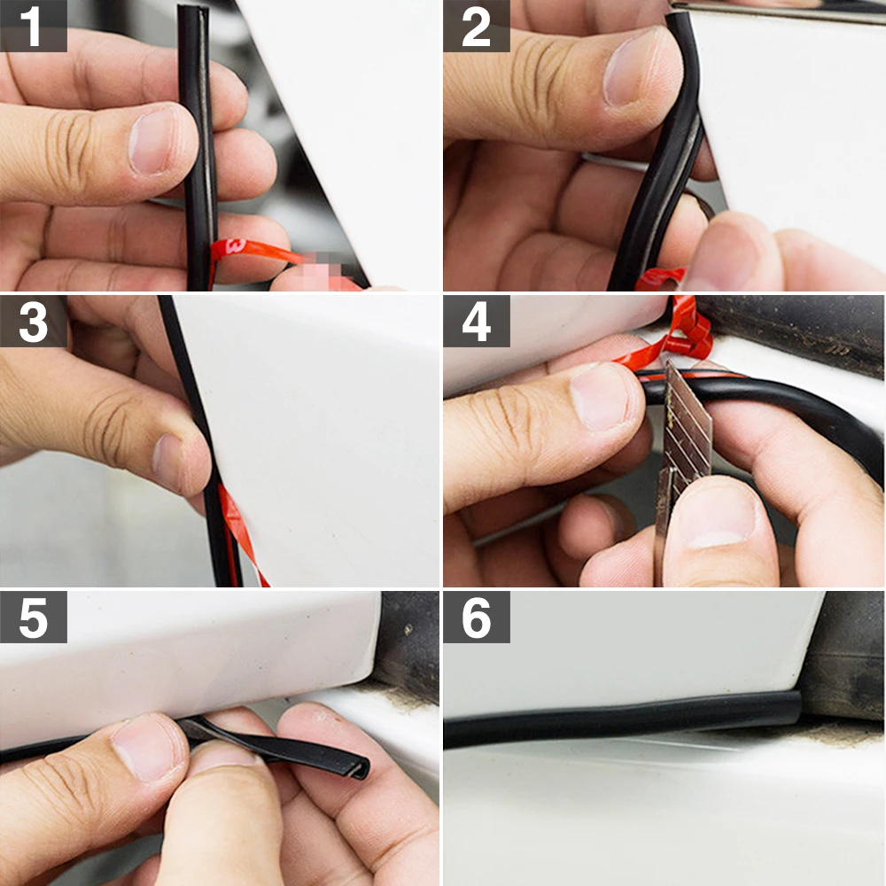 Стайлинг автомобиля защитное литье от царапин на кромке двери резиновая