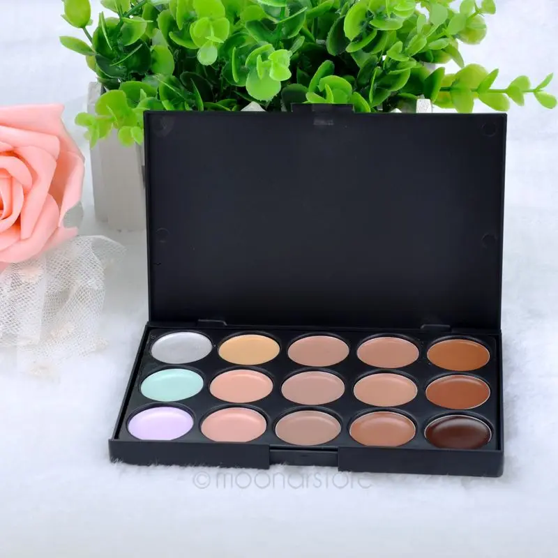 15 Цвет корректор для лица крем профессиональная палитра консилер уход камуфляж