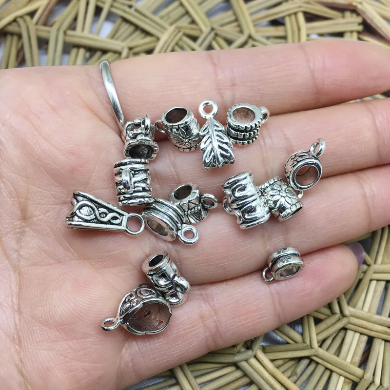 30 шт/лот Случайные Смешанные браслеты из бисера зажим застежки соединители