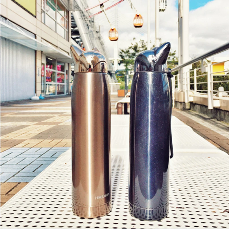 320 мл Новинка термос с изображением лисы из мультфильма двойными стенками