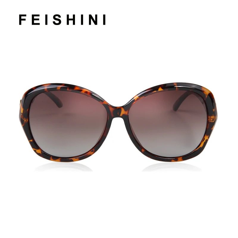 FEISHINI, фирменный дизайн, Бабочка, пластиковые солнцезащитные очки, женские, поляризационные, Ретро стиль, уф400, модные очки для вождения, Mujer, солнцезащитные очки