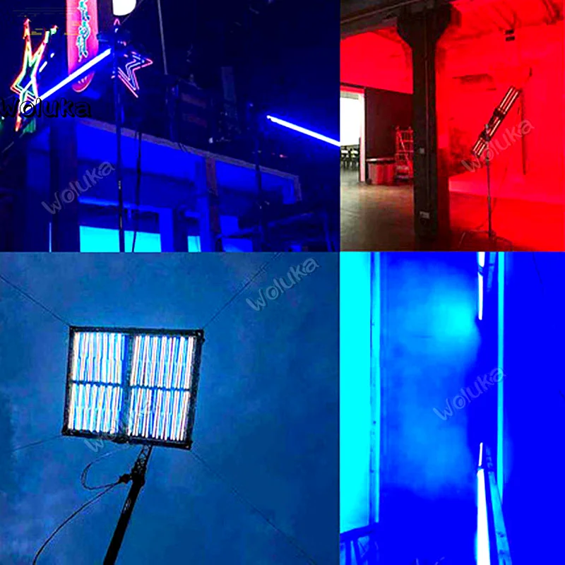 Полноцветная светодиодная лампа для фотосъемки 2 4 метра RGB с подсветкой DMX