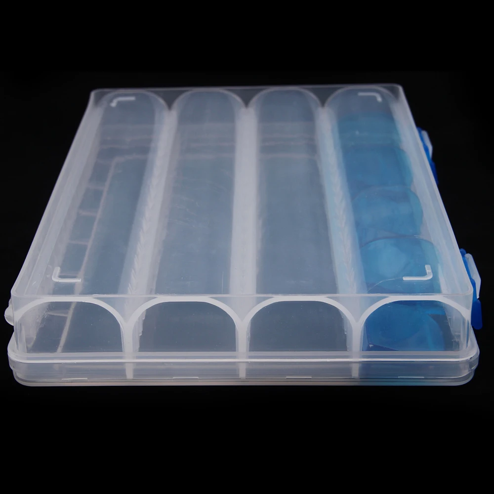 

Smart 25*18*4cm Single Sided Storage Fishing Box Movable Waterproof Interlayer Hook Case Tackle Bait Box Fly Fishing Accessories