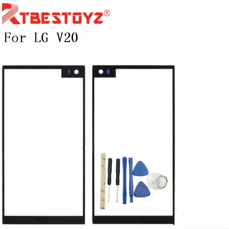 RTBESTOYZ сменный ЖК передний сенсорный экран стеклянный внешний объектив для LG V20 H990N