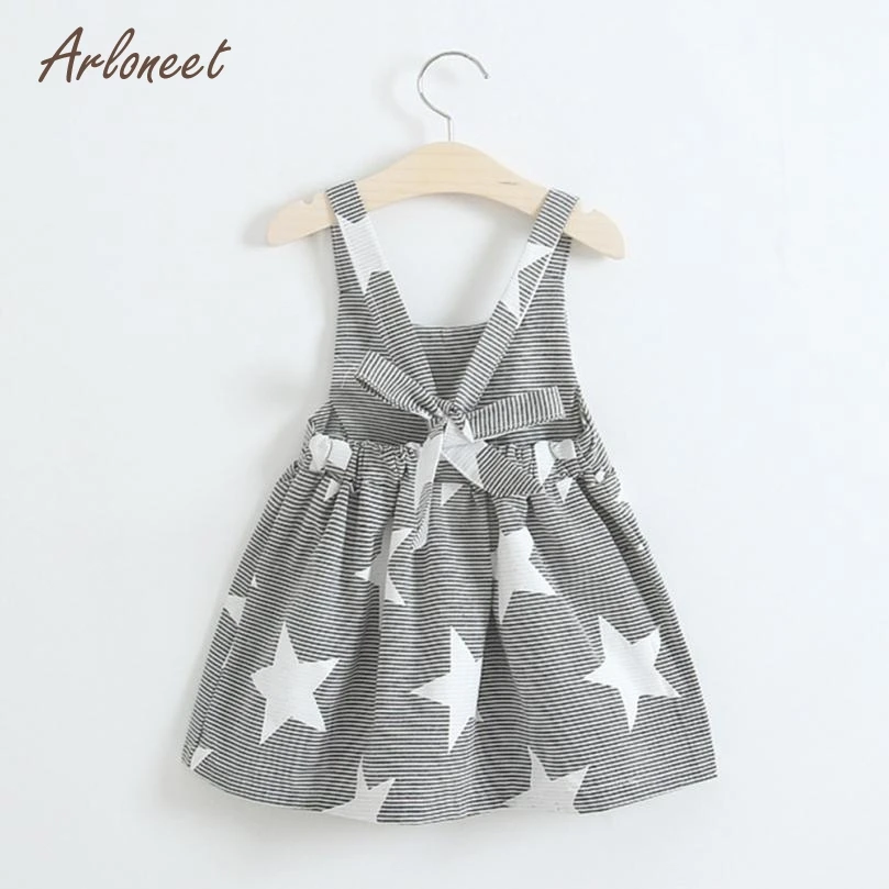 Детское платье без рукавов ARLONEET пляжный сарафан вечерние платья в полоску со