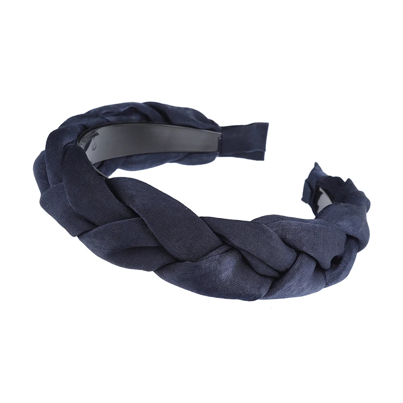 Cloth-70-D AWAYTR, модный парик Slik/ткань, одноцветная повязка на голову для женщин, ободок, простая лента для волос с зубами, Нескользящие аксессуары для волос - Цвет: Cloth-70-D