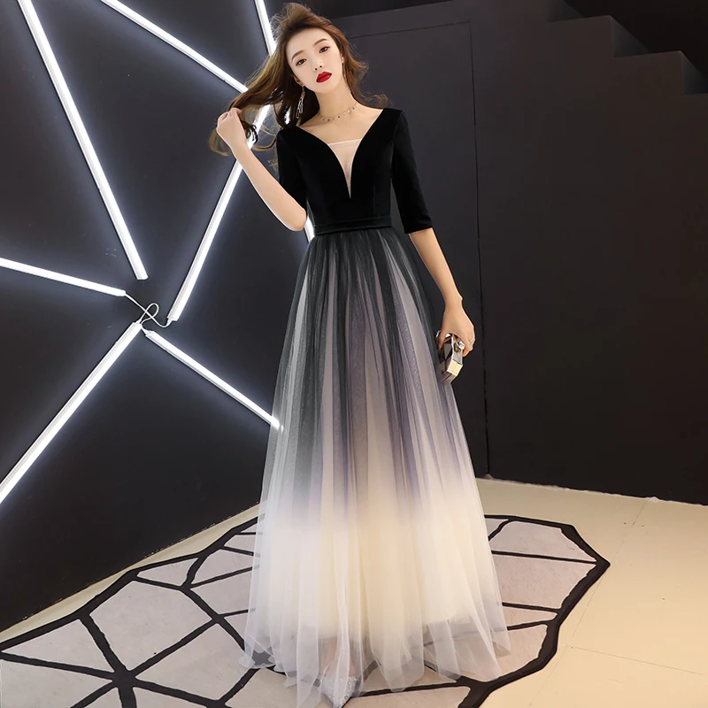 Платье для выпускного вечера А-линия vestido de festa тюлевые вечерние платья для выпускного вечера сексуальные длинные вечерние платья