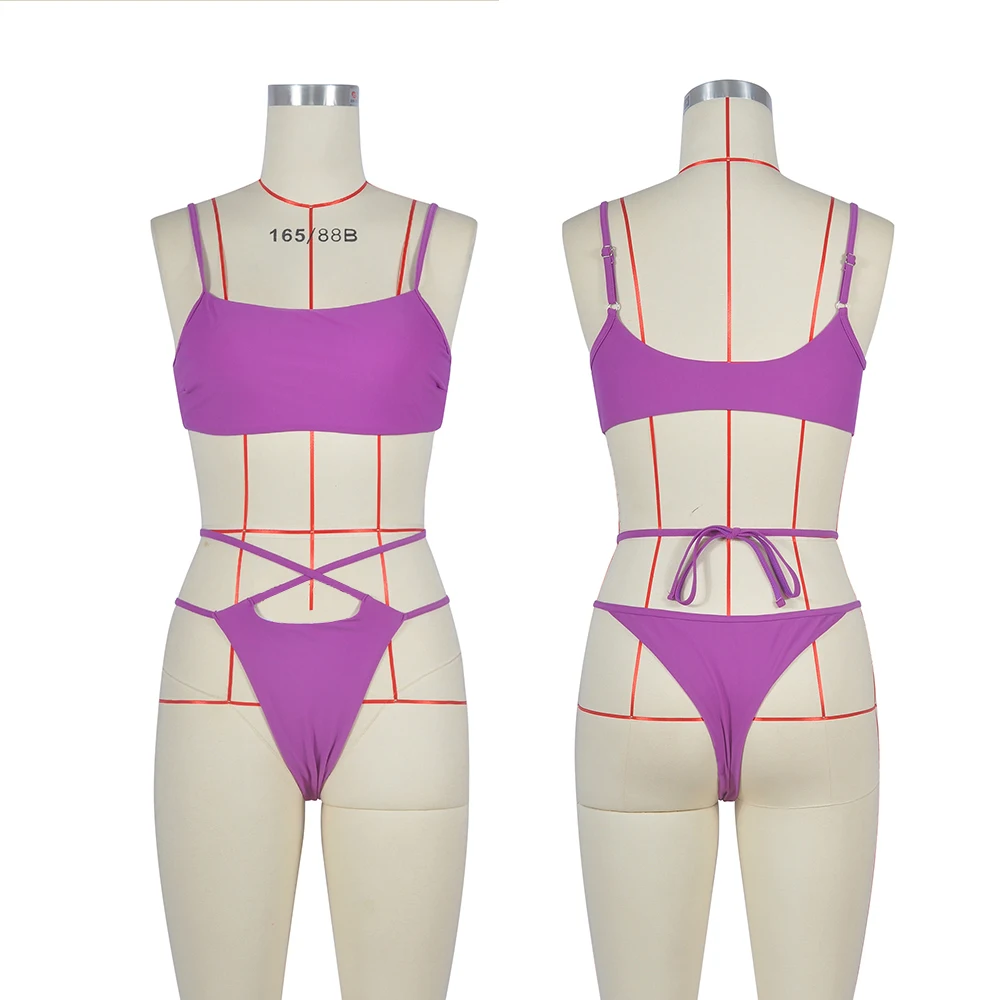 2019 бюстгальтер пуш-ап комплект сексуальный однотонный бандаж дизайн купальный