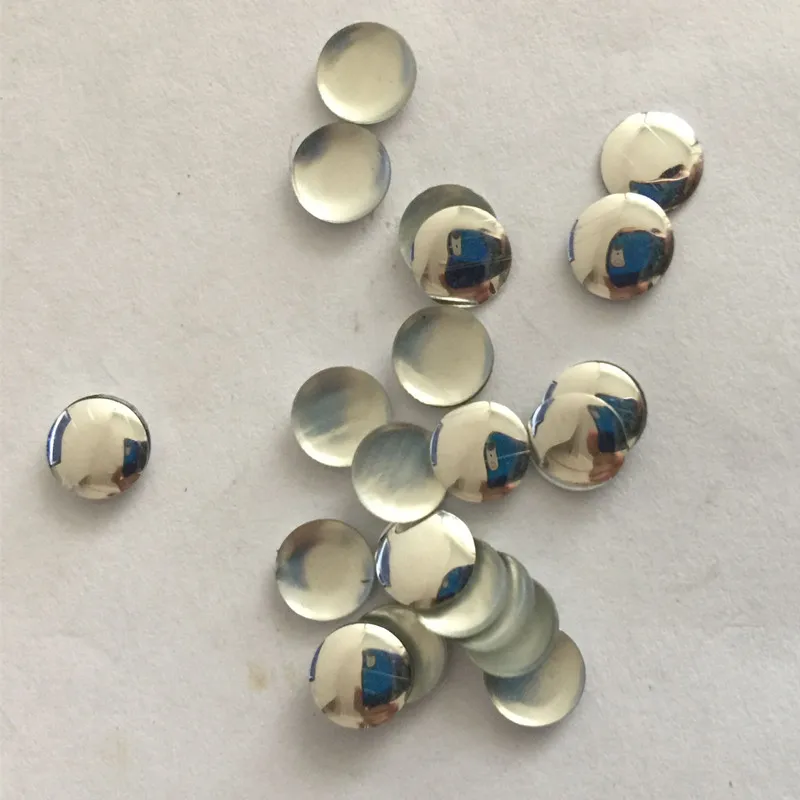 200 шт 10 мм круглые серебристого цвета с плоской задней частью шпильки