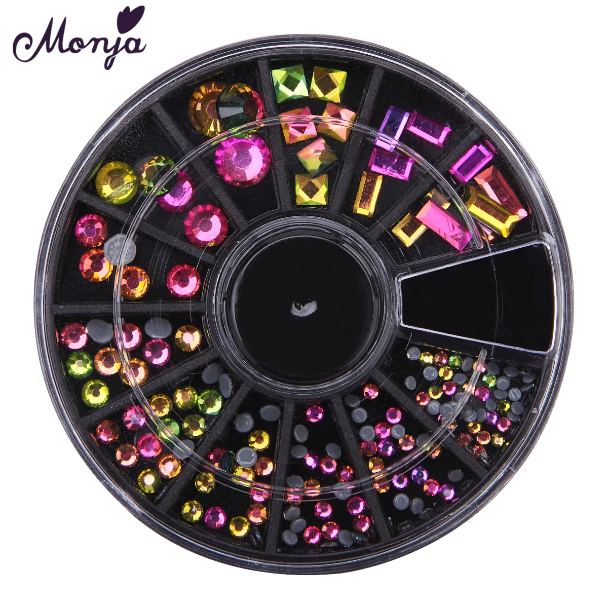 12 ячеек/коробка стразы для дизайна ногтей | Красота и здоровье