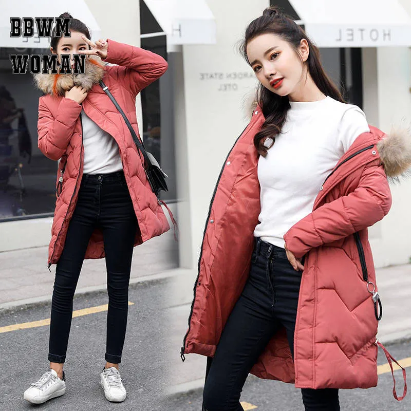 2018 зимнее толстое пуховое хлопковое пальто бежевого красного армейского