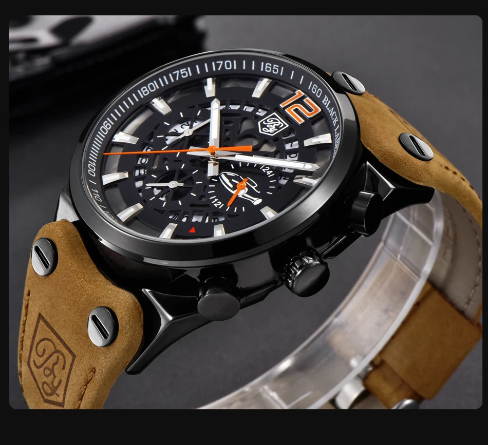 BENYAR Mens Watches Top Luxury Chronograph Sport Mens Watches Fashion Brand Waterproof Military Watch Relogio Masculino BY-5112M