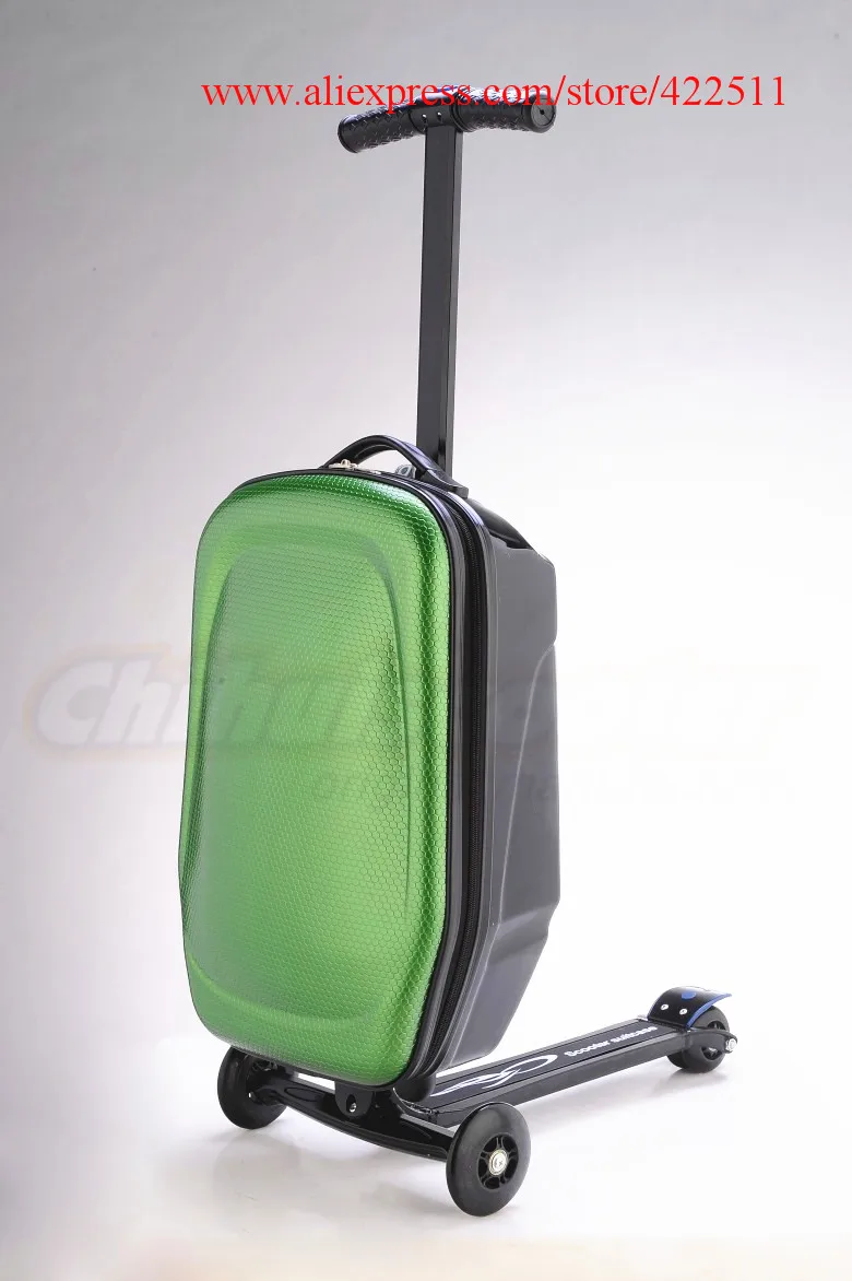 21 дюймовый чемодан скутер Scooter дюймовая тележка для путешествий с красочной