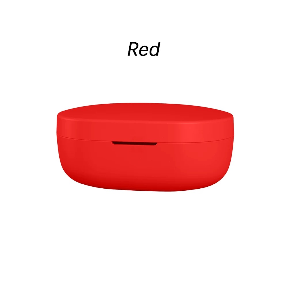 red Новые противоударные водонепроницаемые беспроводные Bluetooth наушники, модные силиконовые наушники, защитный чехол, чехол для Redmi AirDots - Цвет: red