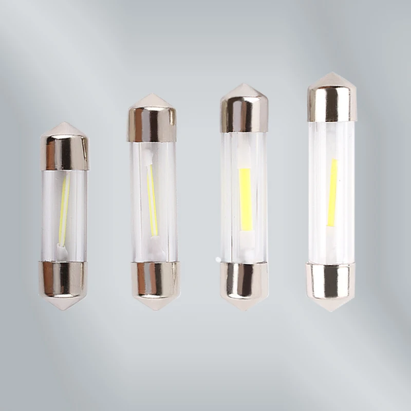 C5W COB Led лампы для салона автомобиля 31 мм 36 39 41 стеклянная линза Festoon Dome светильник