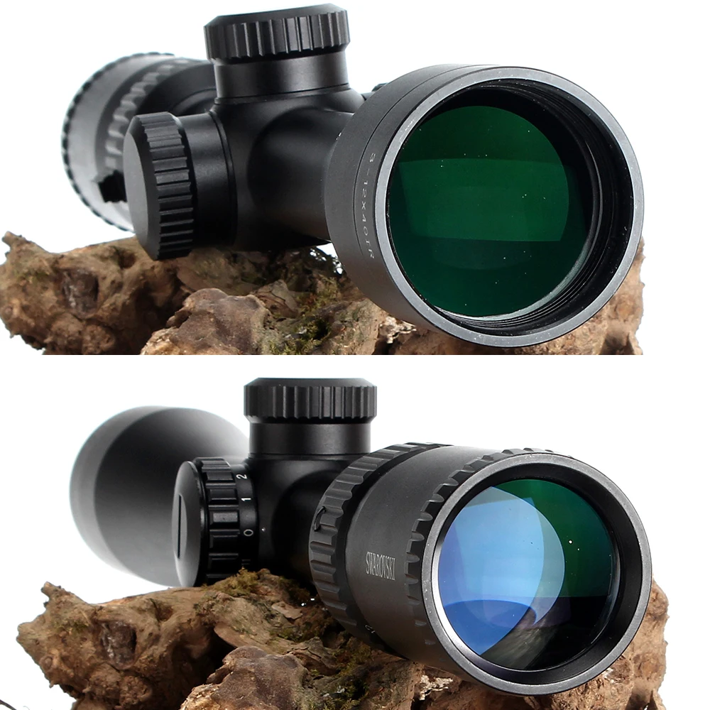 Охотничий Китай SWAROVSKl 3-12X40 IR Riflescope F191 с красной подсветкой Стекло гравированное сетка башенки сброс полный размер винтовки прицелы