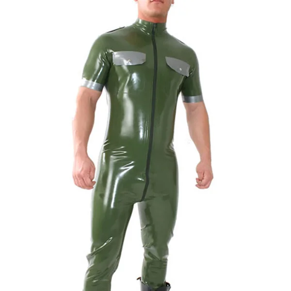 Тяжелая латексная мужская форма Catsuit 0 8 мм латексный резиновый боди-костюм |