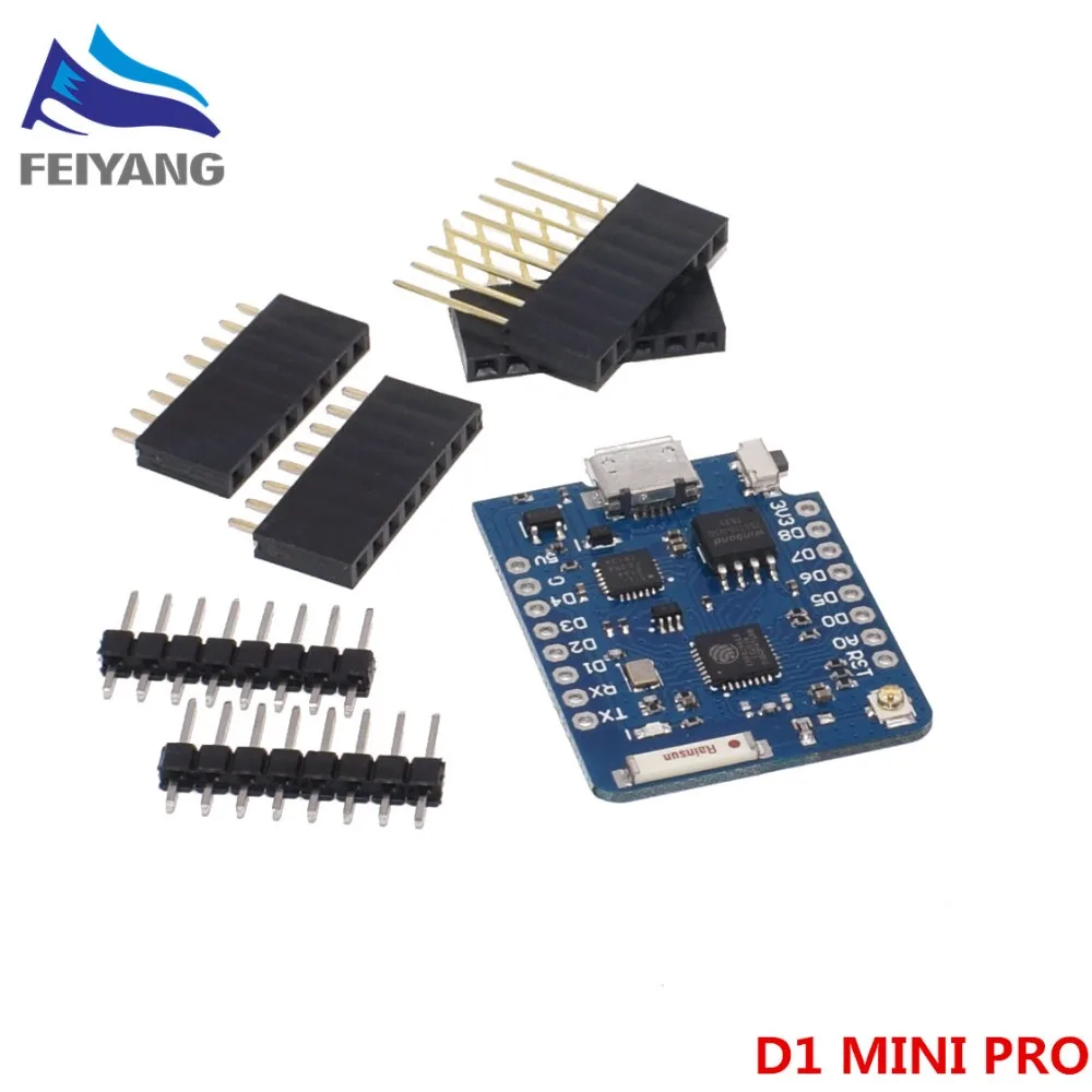 10 шт. D1 PRO/Защита аккумулятора/D1 mini-Mini NodeMcu 4 м байт Lua wifi Интернет вещей макетная плата на основе ESP8266 WeMos