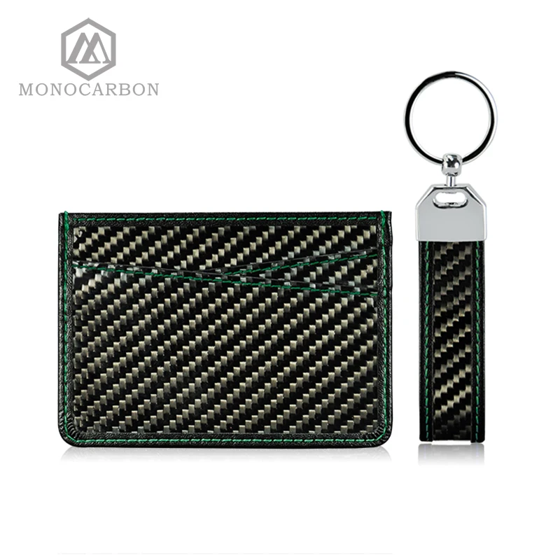 Monocarbon New Arrival Flexible Ultra Thin Mini Carbon Fiber Couple Credit ID Cards Holders Gifts | Багаж и сумки